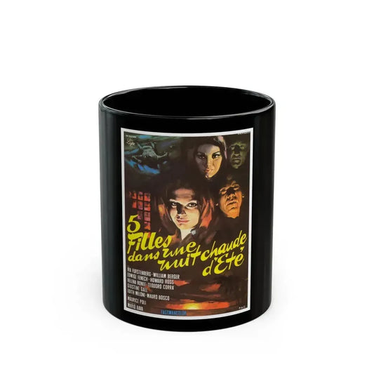 5 DOLLS FOR AN AUGUST MOON 1970 Movie Poster - Black Coffee Mug 11oz - Go Mug Yourself