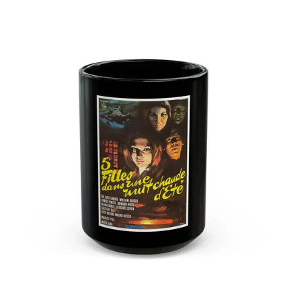 5 DOLLS FOR AN AUGUST MOON 1970 Movie Poster - Black Coffee Mug 15oz - Go Mug Yourself