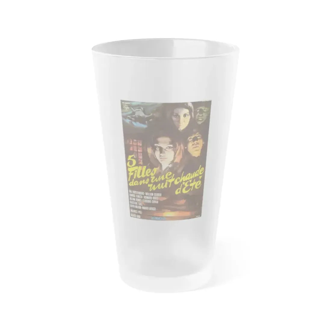 5 DOLLS FOR AN AUGUST MOON 1970 Movie Poster - Frosted Pint Glass 16oz Default Title - Go Mug Yourself