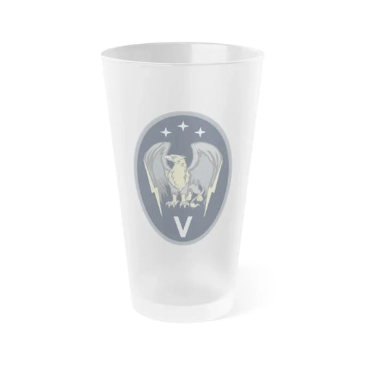 5 Electromagnetic Squadron (U.S. Space Force) Frosted Pint Glass 16oz Default Title - Go Mug Yourself