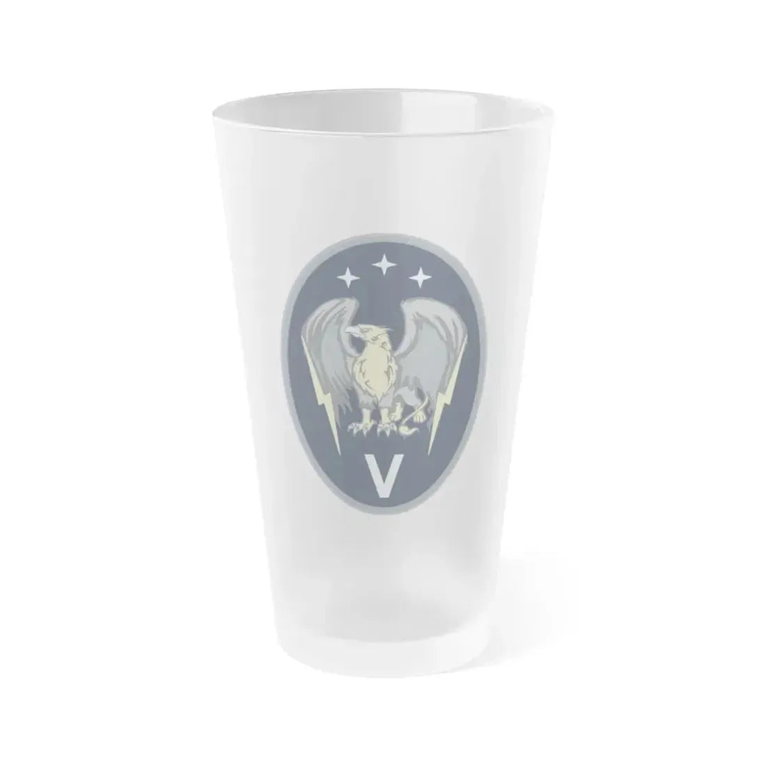 5 Electromagnetic Squadron (U.S. Space Force) Frosted Pint Glass 16oz Default Title - Go Mug Yourself