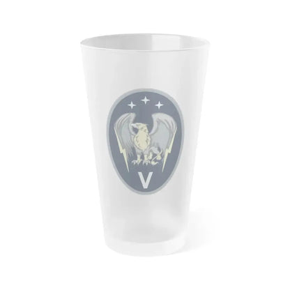 5 Electromagnetic Squadron (U.S. Space Force) Frosted Pint Glass 16oz Default Title - Go Mug Yourself