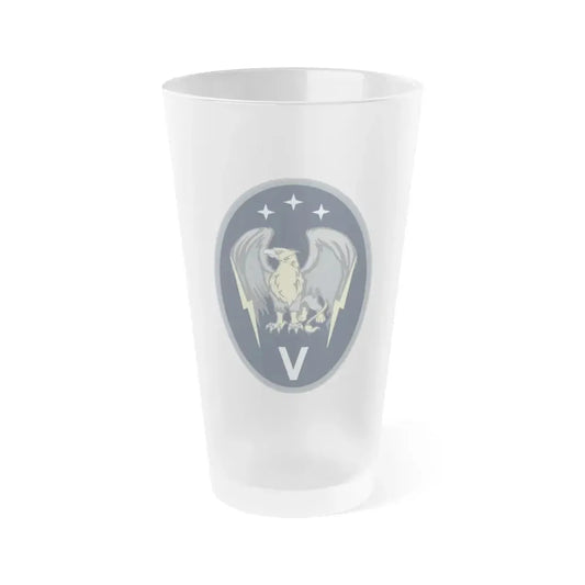 5 Electromagnetic Squadron (U.S. Space Force) Frosted Pint Glass 16oz Default Title - Go Mug Yourself