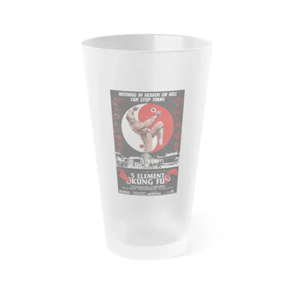 5 ELEMENT KUNG FU 1978 Movie Poster - Frosted Pint Glass 16oz Default Title - Go Mug Yourself