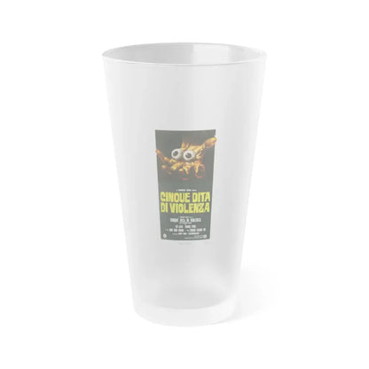 5 FINGERS OF DEATH (ITALIAN) 1972 Movie Poster - Frosted Pint Glass 16oz Default Title - Go Mug Yourself