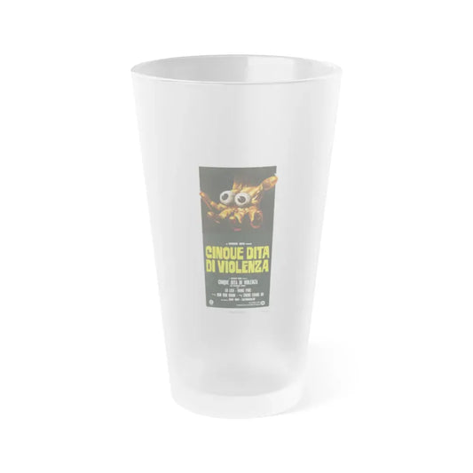 5 FINGERS OF DEATH (ITALIAN) 1972 Movie Poster - Frosted Pint Glass 16oz Default Title - Go Mug Yourself