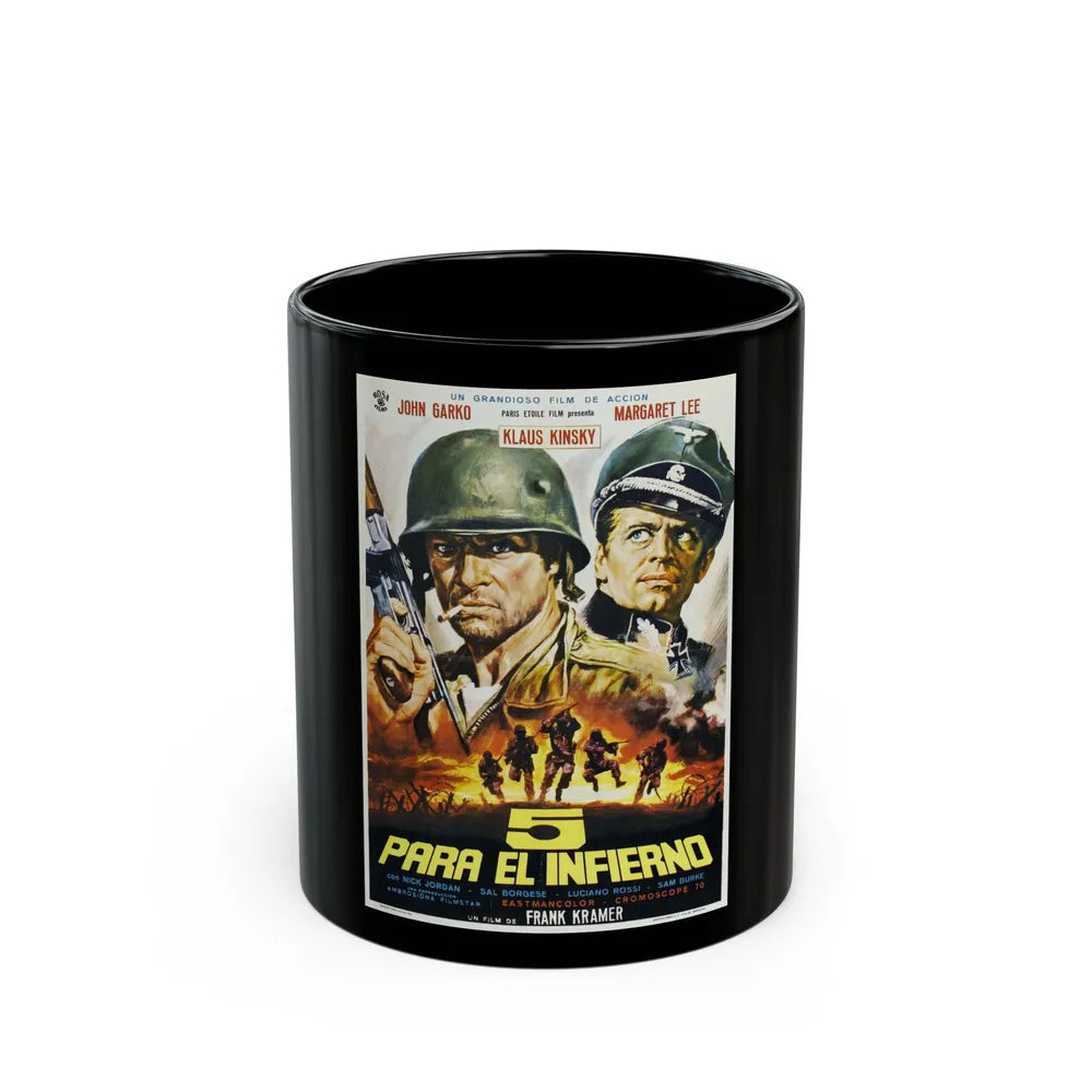 5 FOR HELL 1969 Movie Poster - Black Coffee Mug-11oz-Go Mug Yourself