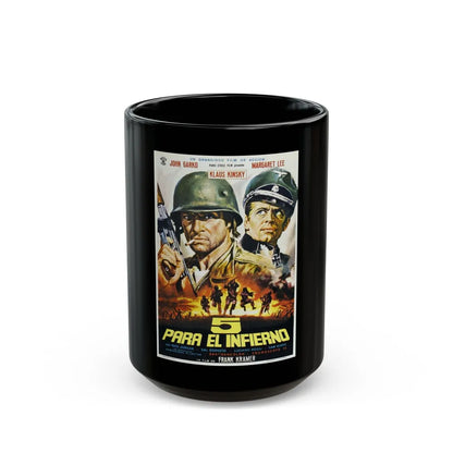 5 FOR HELL 1969 Movie Poster - Black Coffee Mug-15oz-Go Mug Yourself