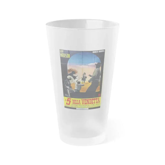 5 FOR REVENGE 1966 Movie Poster - Frosted Pint Glass 16oz 16oz Frosted - Go Mug Yourself