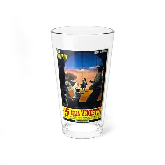 5 FOR REVENGE 1966 Movie Poster - Pint Glass 16oz 16oz - Go Mug Yourself