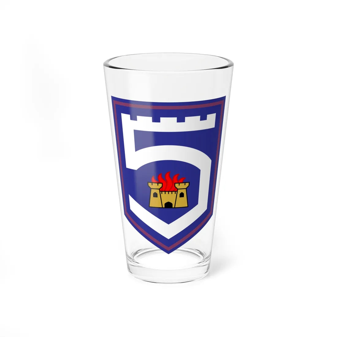 5 Infantry Battalion (Ireland) (Coat of Arms) Pint Glass 16oz 16oz - Go Mug Yourself