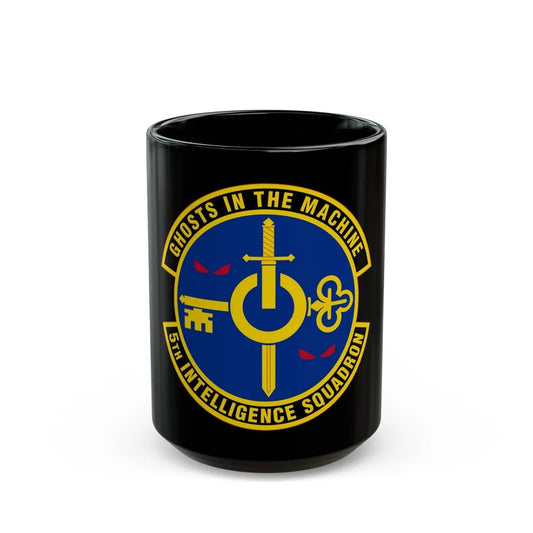 5 Intelligence Squadron ACC (U.S. Air Force) Black Coffee Mug-15oz-Go Mug Yourself