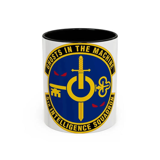 5 Intelligence Squadron ACC (U.S. Air Force) Accent Coffee Mug 11oz Black - Go Mug Yourself