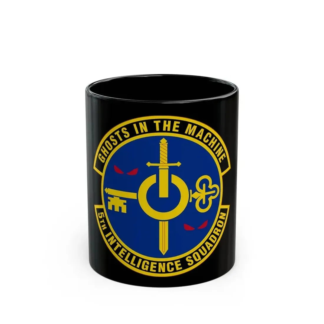 5 Intelligence Squadron ACC (U.S. Air Force) Black Coffee Mug 11oz - Go Mug Yourself