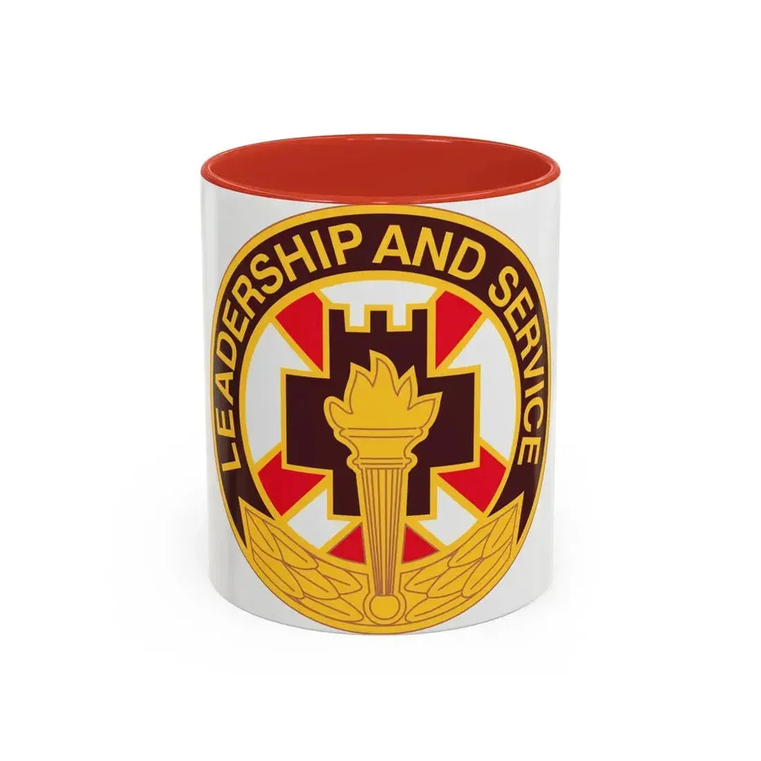 5 Medical Brigade (U.S. Army) Accent Coffee Mug 11oz Red - Go Mug Yourself