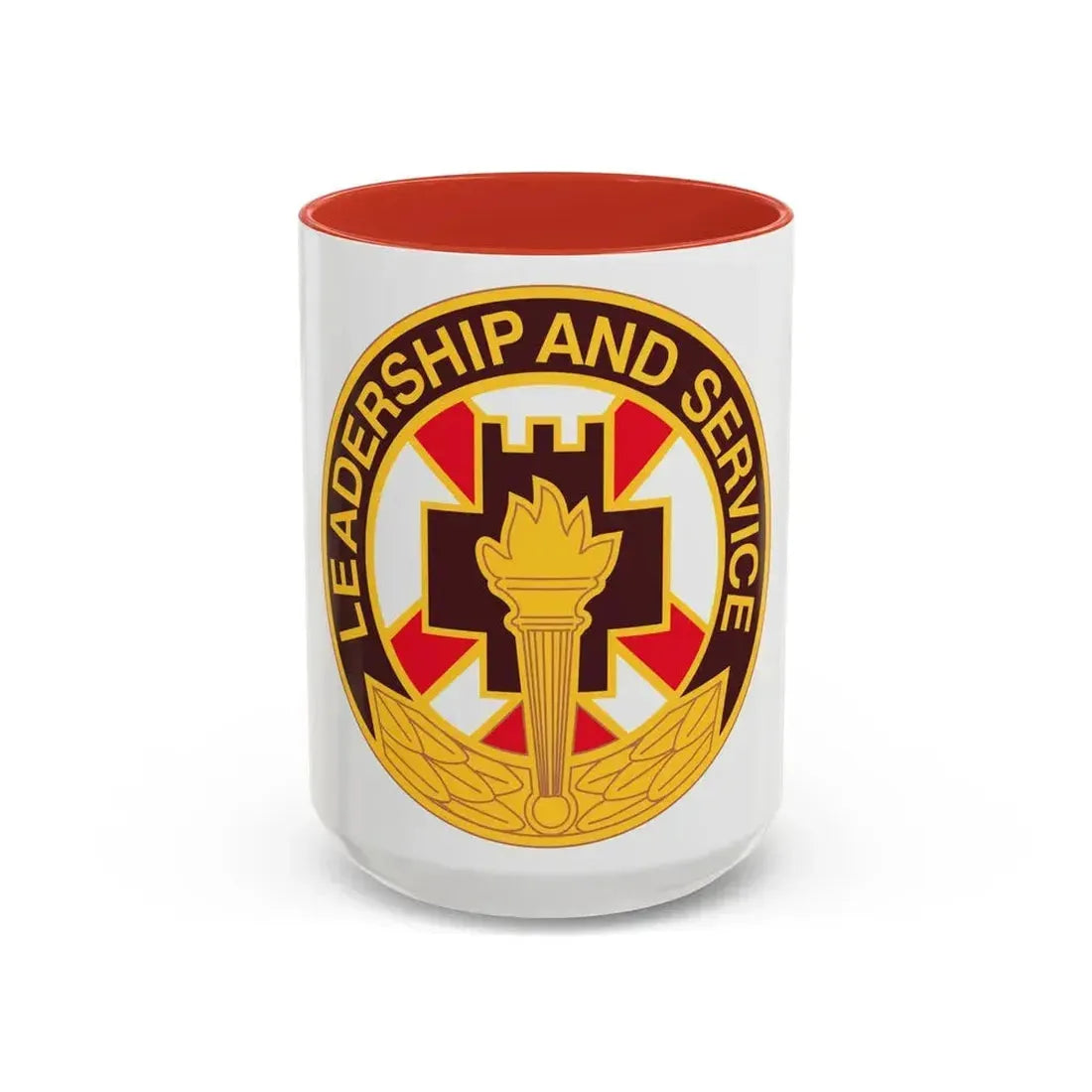 5 Medical Brigade (U.S. Army) Accent Coffee Mug 15oz Red - Go Mug Yourself