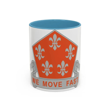 5 Signal Battalion (U.S. Army) Accent Coffee Mug 11oz Light Blue - Go Mug Yourself