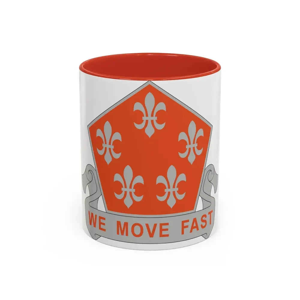 5 Signal Battalion (U.S. Army) Accent Coffee Mug 11oz Red - Go Mug Yourself