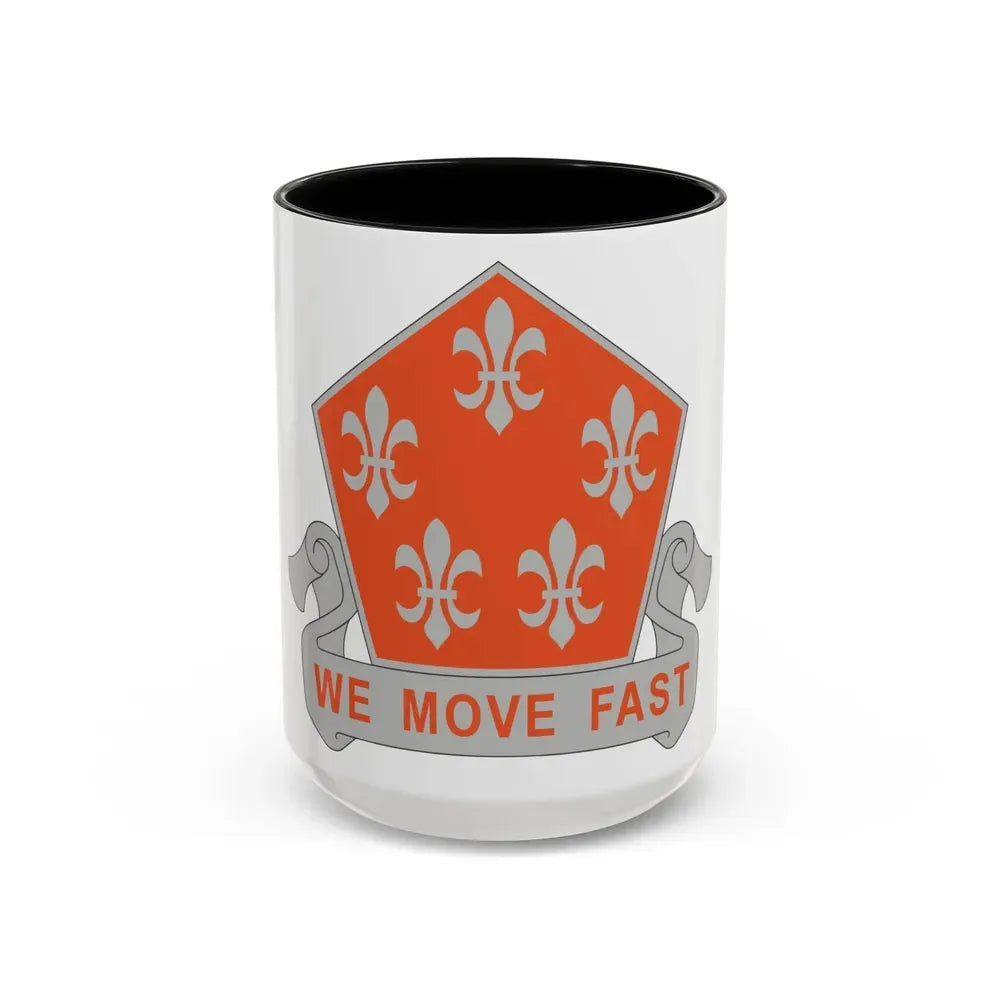 5 Signal Battalion (U.S. Army) Accent Coffee Mug 15oz Black - Go Mug Yourself