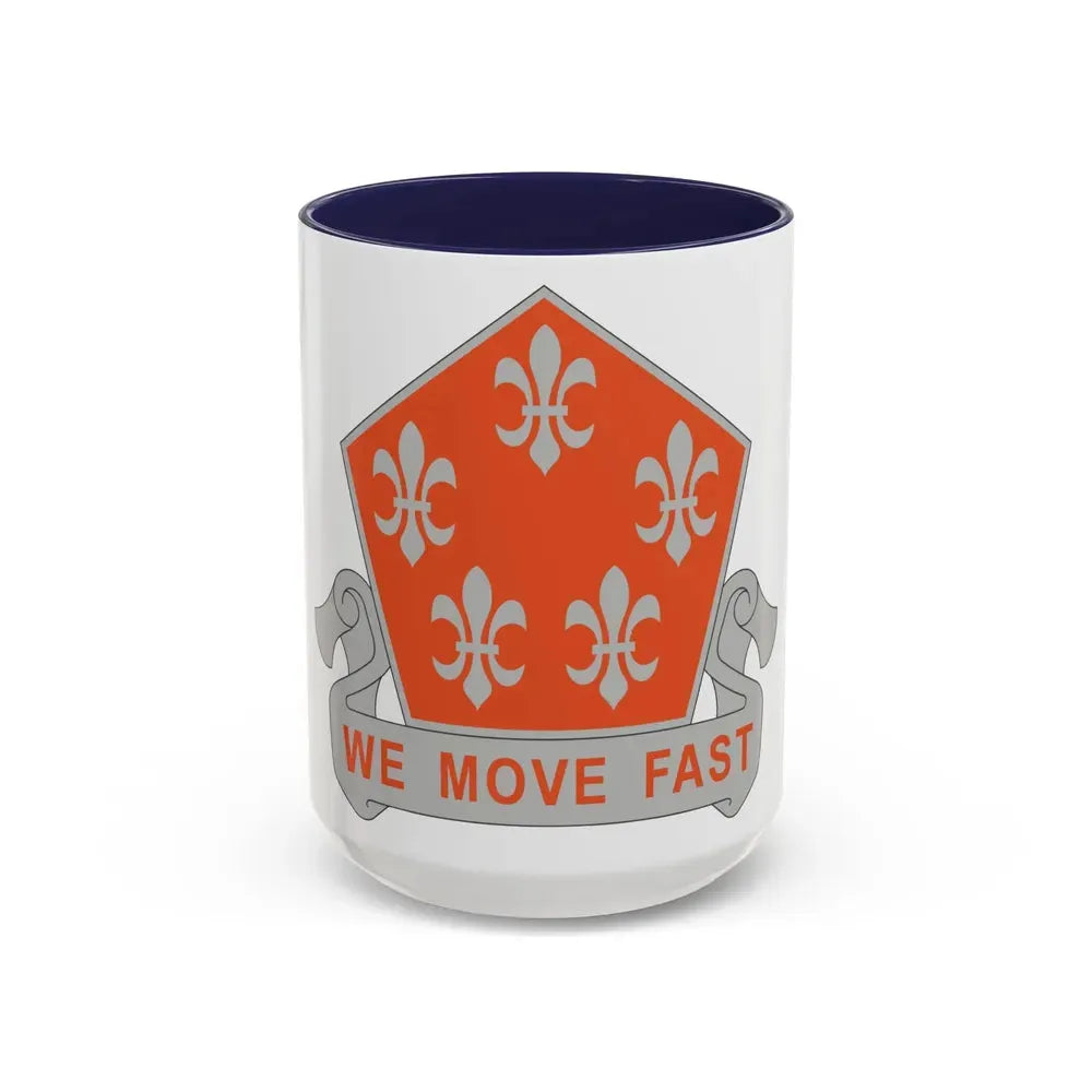 5 Signal Battalion (U.S. Army) Accent Coffee Mug 15oz Navy - Go Mug Yourself