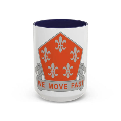 5 Signal Battalion (U.S. Army) Accent Coffee Mug 15oz Navy - Go Mug Yourself