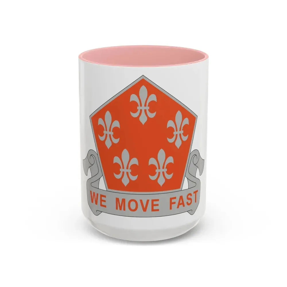 5 Signal Battalion (U.S. Army) Accent Coffee Mug 15oz Pink - Go Mug Yourself
