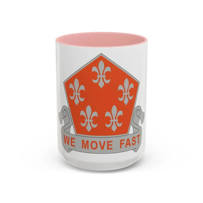 5 Signal Battalion (U.S. Army) Accent Coffee Mug 15oz Pink - Go Mug Yourself