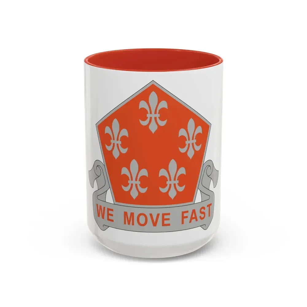 5 Signal Battalion (U.S. Army) Accent Coffee Mug 15oz Red - Go Mug Yourself
