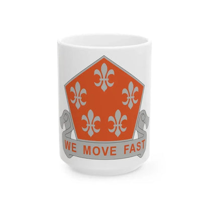 5 Signal Battalion (U.S. Army) White Coffee Mug 15oz - Go Mug Yourself