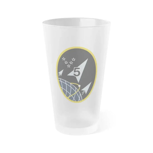 5 Space Launch Squadron (U.S. Space Force) Frosted Pint Glass 16oz Default Title - Go Mug Yourself