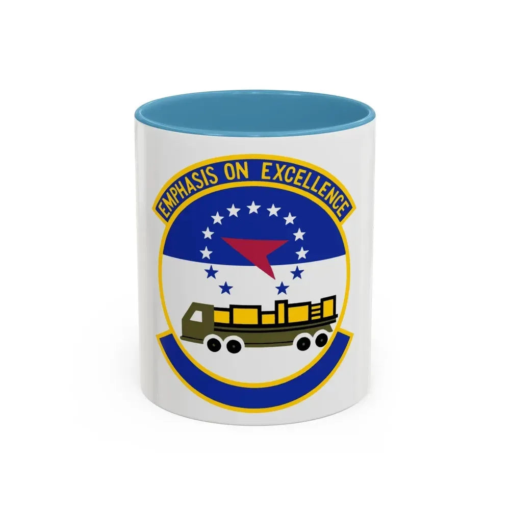 50 Aerial Port Squadron AFRC (U.S. Air Force) Accent Coffee Mug 11oz Light Blue - Go Mug Yourself