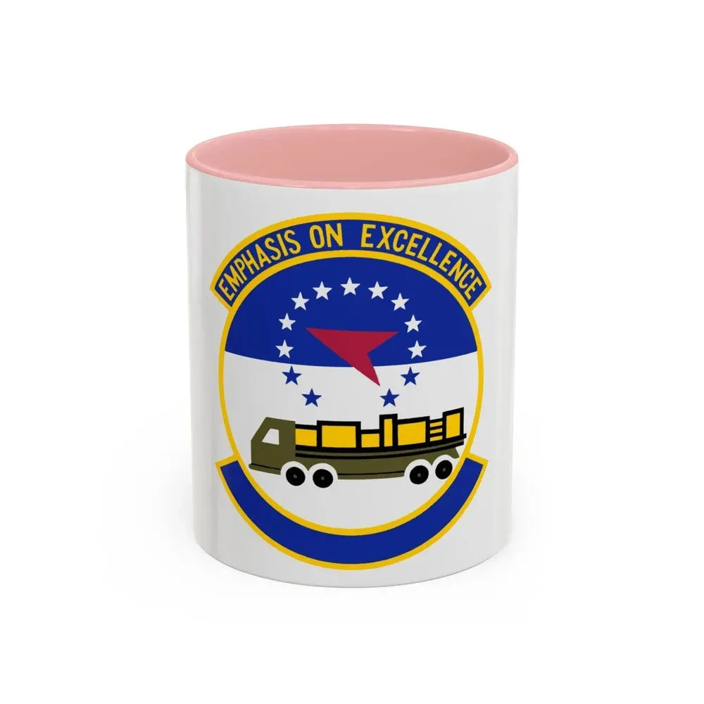 50 Aerial Port Squadron AFRC (U.S. Air Force) Accent Coffee Mug 11oz Pink - Go Mug Yourself
