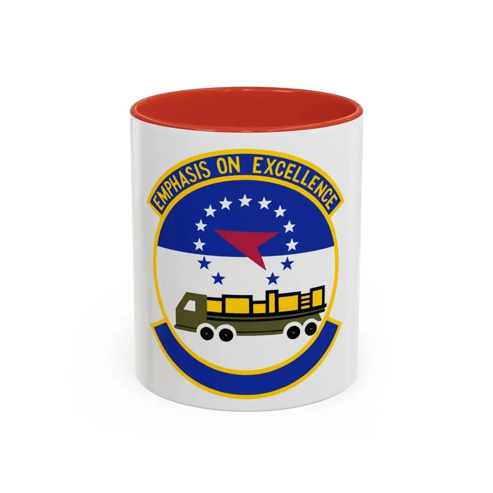 50 Aerial Port Squadron AFRC (U.S. Air Force) Accent Coffee Mug 11oz Red - Go Mug Yourself