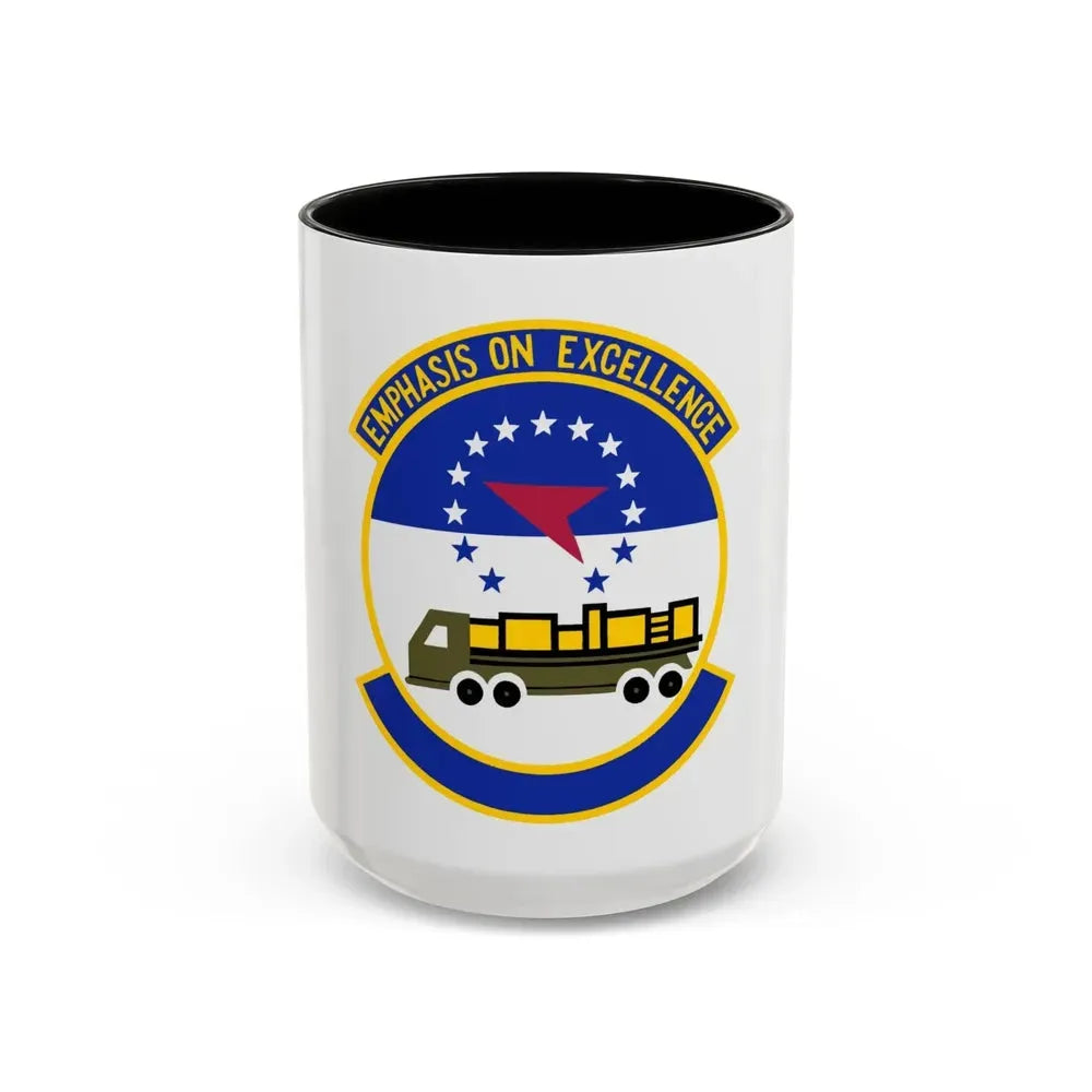 50 Aerial Port Squadron AFRC (U.S. Air Force) Accent Coffee Mug 15oz Black - Go Mug Yourself