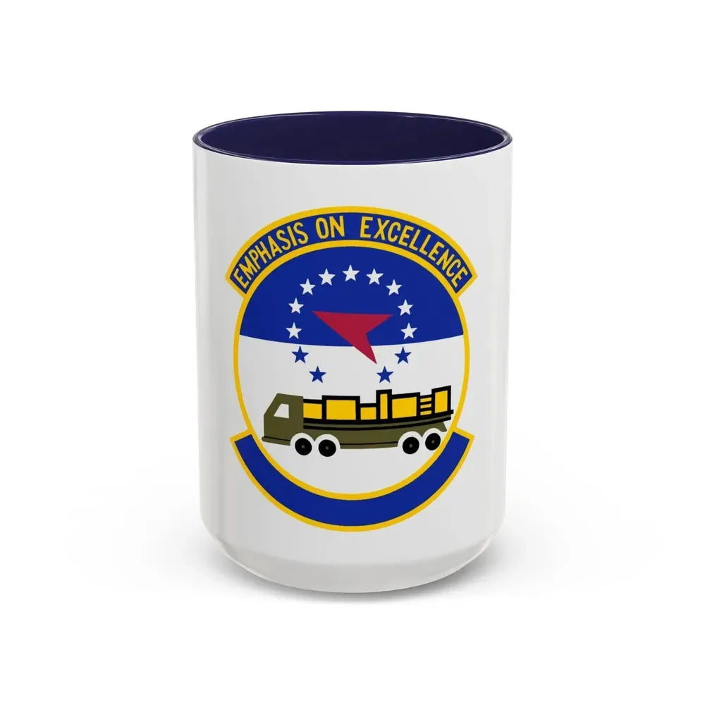 50 Aerial Port Squadron AFRC (U.S. Air Force) Accent Coffee Mug 15oz Navy - Go Mug Yourself