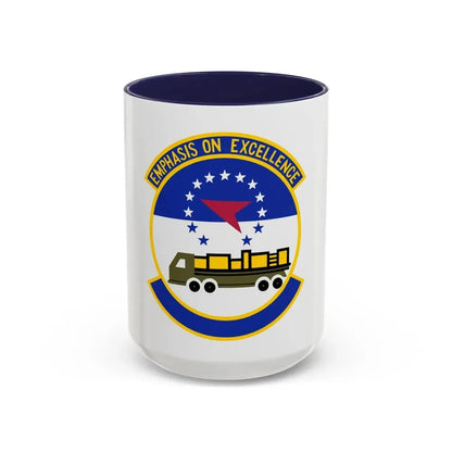 50 Aerial Port Squadron AFRC (U.S. Air Force) Accent Coffee Mug 15oz Navy - Go Mug Yourself
