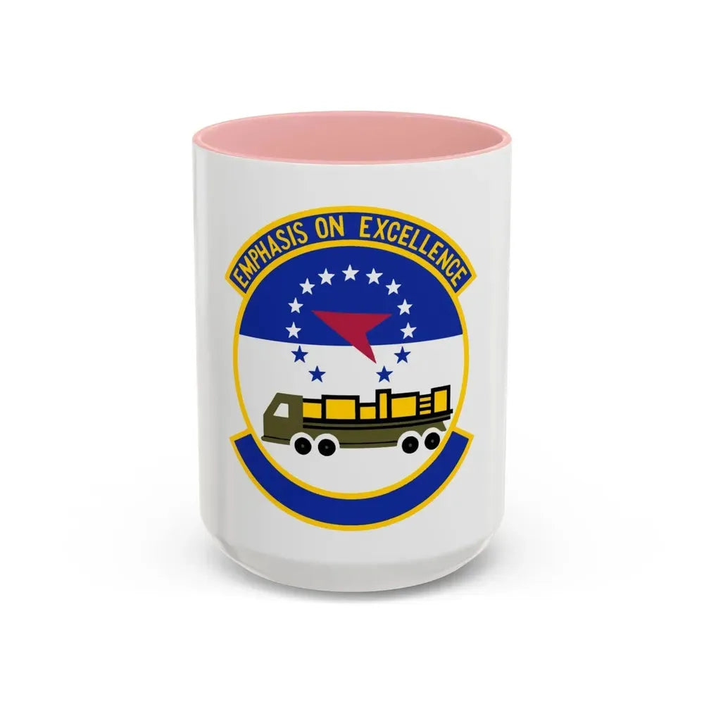 50 Aerial Port Squadron AFRC (U.S. Air Force) Accent Coffee Mug 15oz Pink - Go Mug Yourself