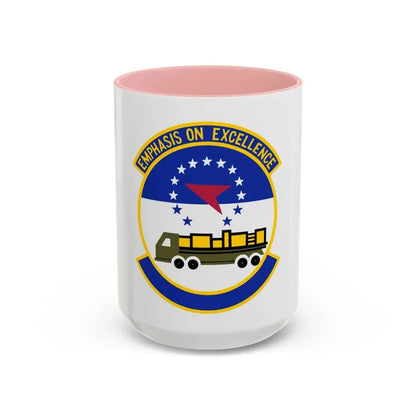 50 Aerial Port Squadron AFRC (U.S. Air Force) Accent Coffee Mug 15oz Pink - Go Mug Yourself