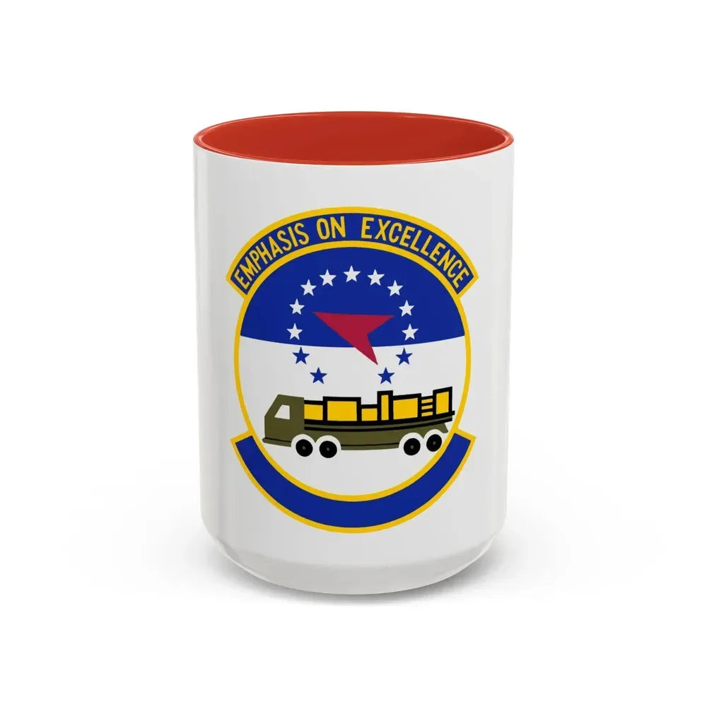 50 Aerial Port Squadron AFRC (U.S. Air Force) Accent Coffee Mug 15oz Red - Go Mug Yourself