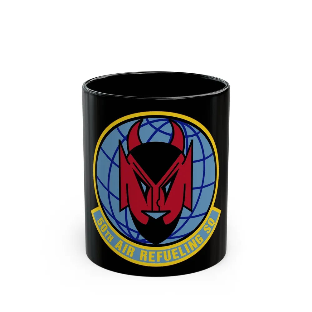 50 Air Refueling Squadron AMC (U.S. Air Force) Black Coffee Mug-11oz-Go Mug Yourself