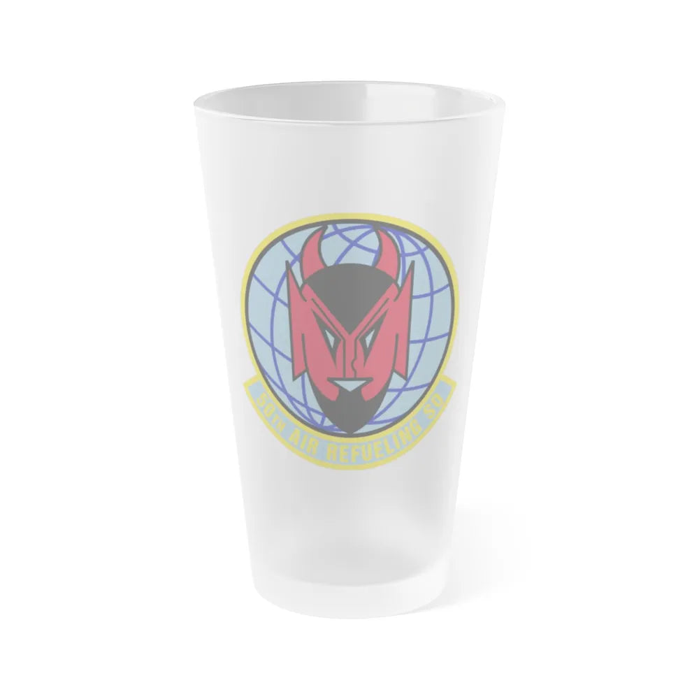 50 Air Refueling Squadron AMC (U.S. Air Force) Frosted Pint Glass 16oz-Go Mug Yourself