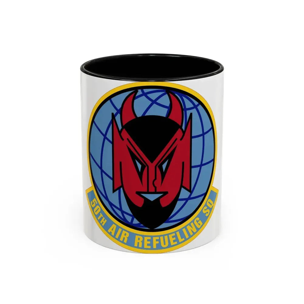 50 Air Refueling Squadron AMC (U.S. Air Force) Accent Coffee Mug 11oz Black - Go Mug Yourself