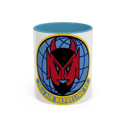 50 Air Refueling Squadron AMC (U.S. Air Force) Accent Coffee Mug 11oz Light Blue - Go Mug Yourself