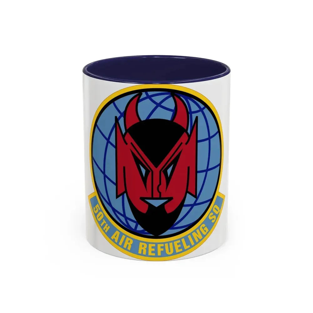 50 Air Refueling Squadron AMC (U.S. Air Force) Accent Coffee Mug 11oz Navy - Go Mug Yourself