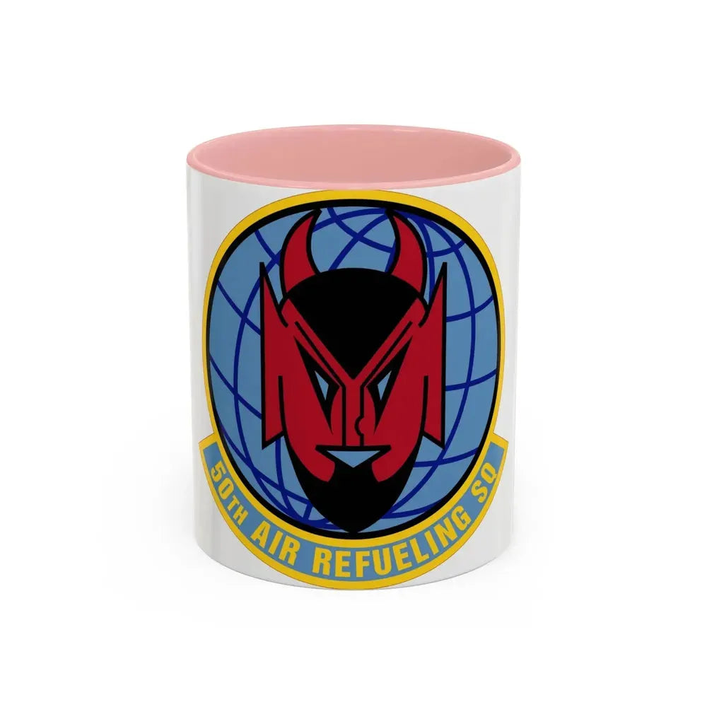 50 Air Refueling Squadron AMC (U.S. Air Force) Accent Coffee Mug 11oz Pink - Go Mug Yourself