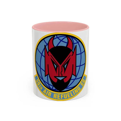 50 Air Refueling Squadron AMC (U.S. Air Force) Accent Coffee Mug 11oz Pink - Go Mug Yourself