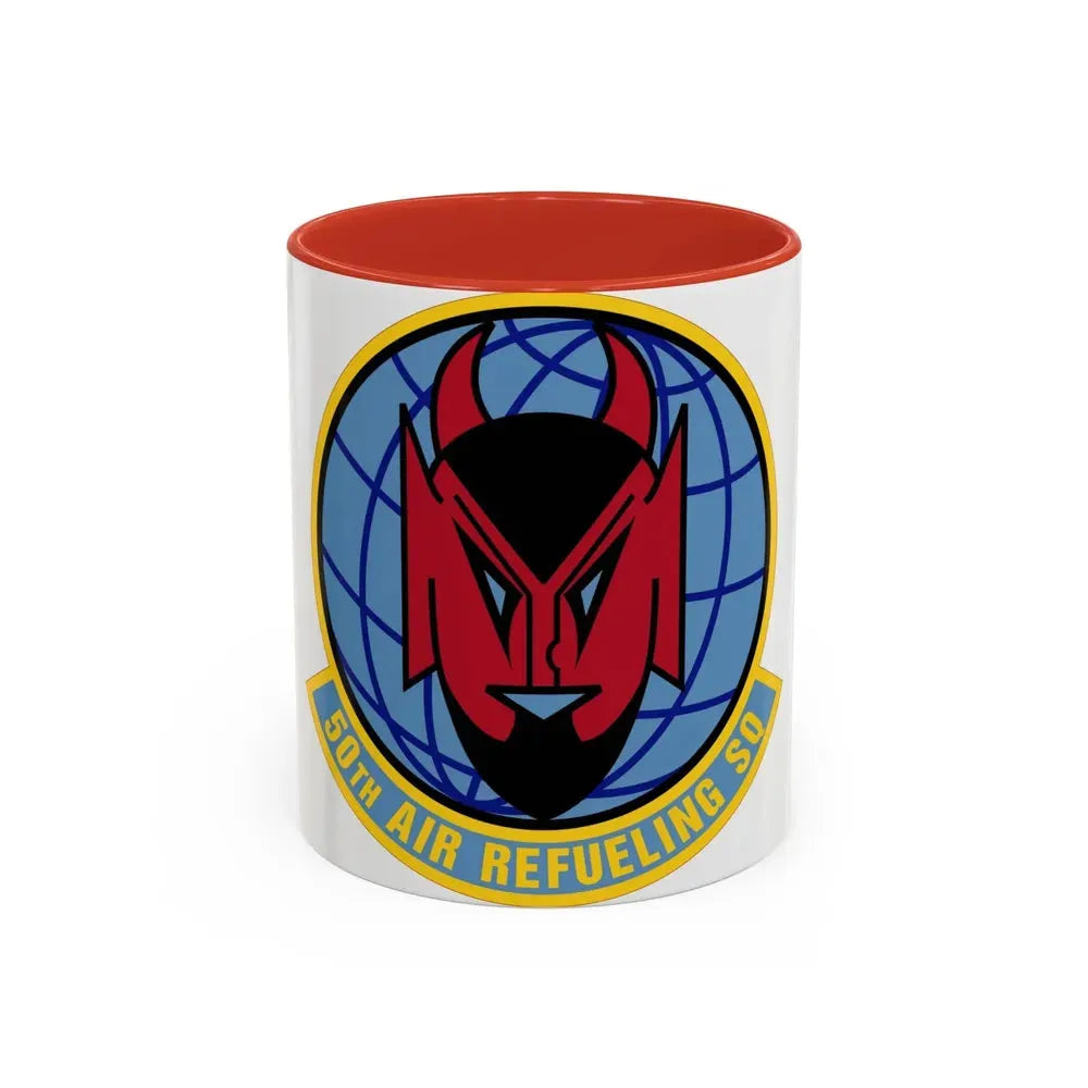 50 Air Refueling Squadron AMC (U.S. Air Force) Accent Coffee Mug 11oz Red - Go Mug Yourself