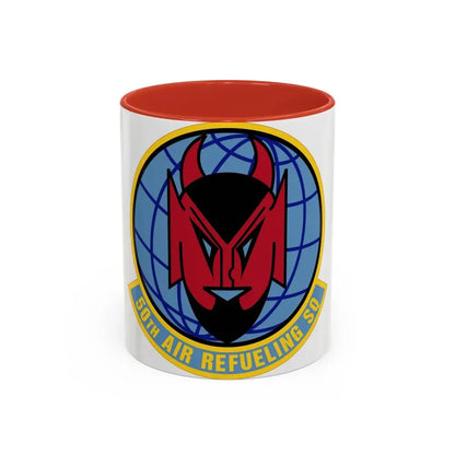 50 Air Refueling Squadron AMC (U.S. Air Force) Accent Coffee Mug 11oz Red - Go Mug Yourself