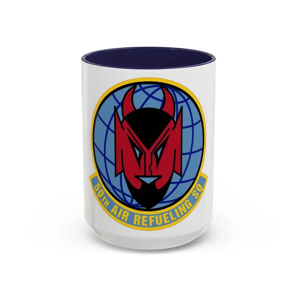 50 Air Refueling Squadron AMC (U.S. Air Force) Accent Coffee Mug 15oz Navy - Go Mug Yourself