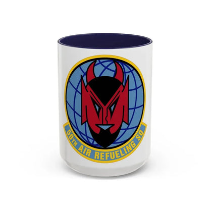 50 Air Refueling Squadron AMC (U.S. Air Force) Accent Coffee Mug 15oz Navy - Go Mug Yourself